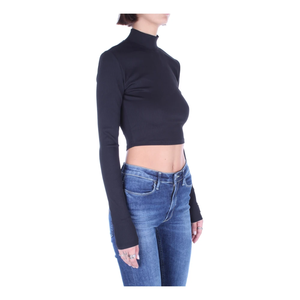 Calvin Klein Zwarte Sweaters met Uitgesneden Details Black Dames