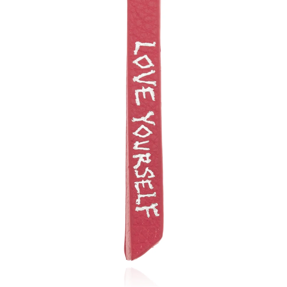 Zadig & Voltaire Leren sleutelhanger Pink Dames