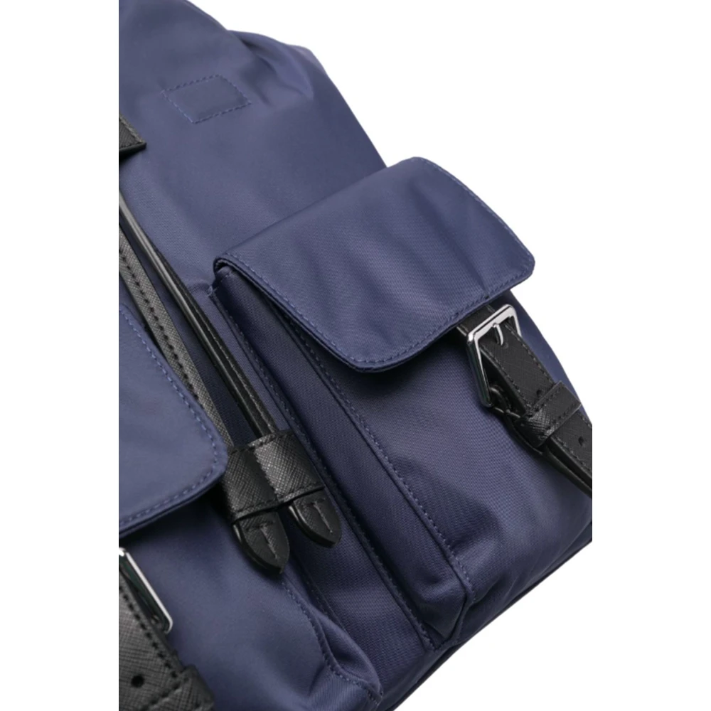 TORY BURCH Blauwe Handtas met Voorlogo Blue Dames