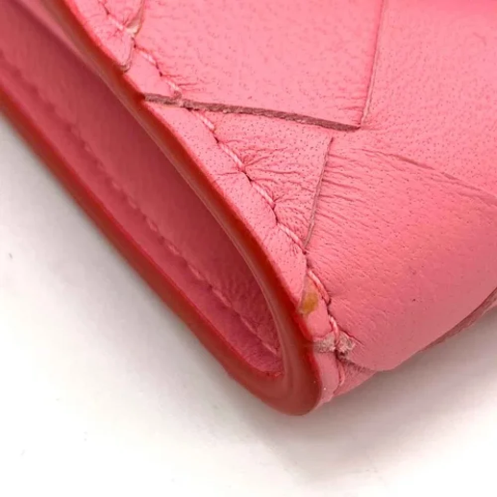 Bottega Veneta Vintage Pre-owned Leather wallets Red Dames