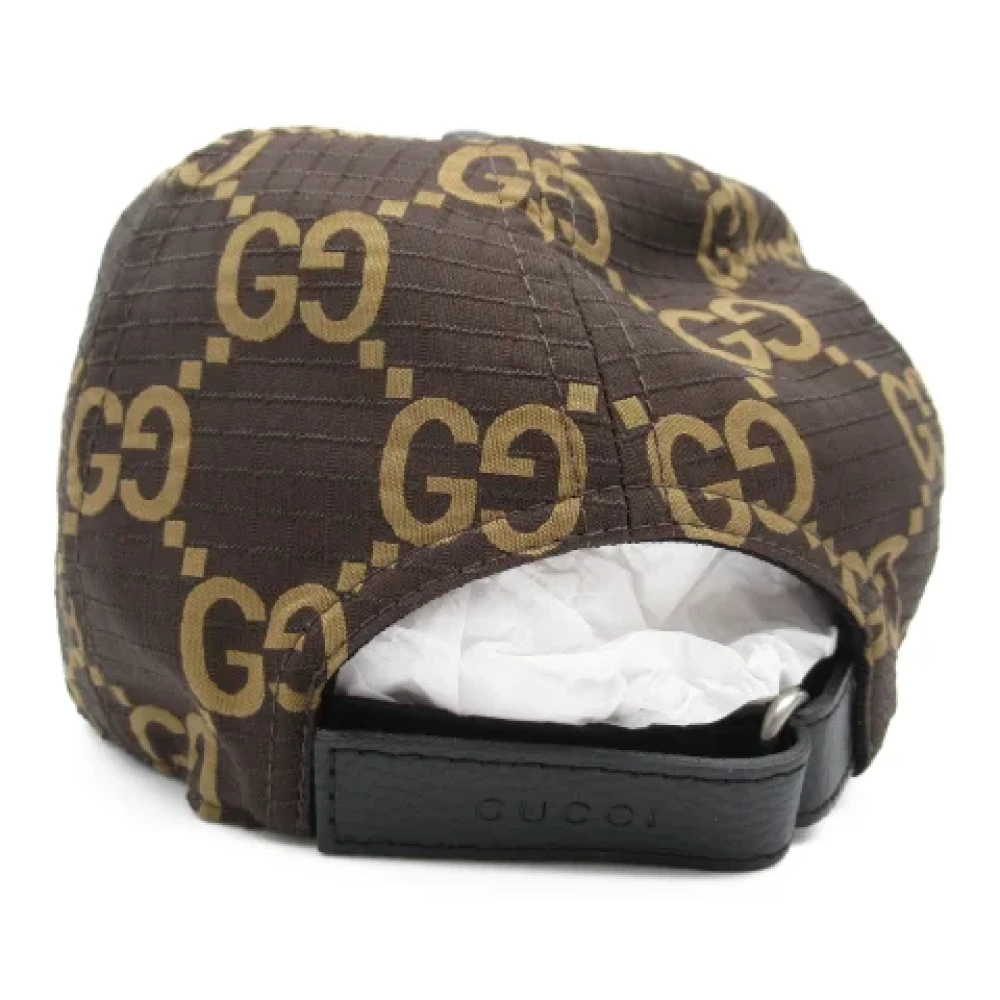 Gucci Vintage Pre-owned Fabric hats Brown Dames