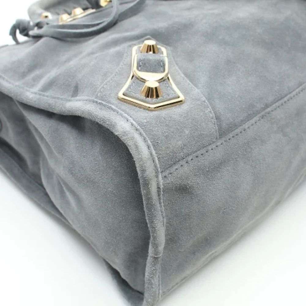 Balenciaga Vintage Pre-owned Suede balenciaga-bags Gray Dames