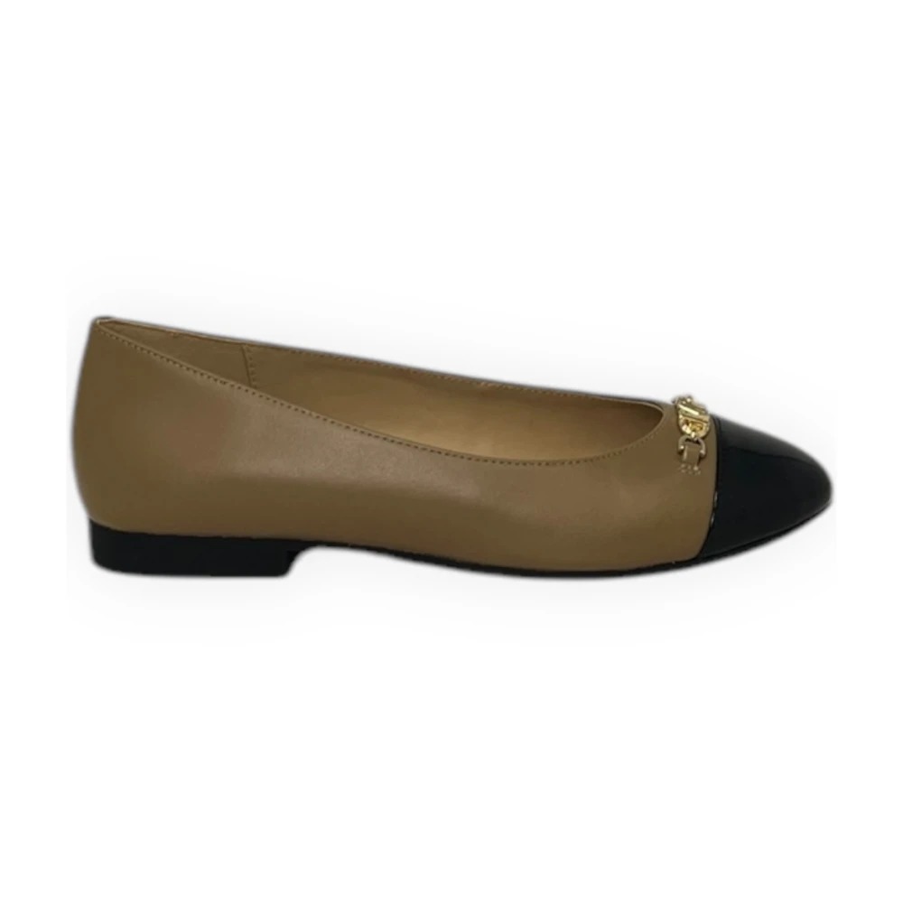 Michael Kors Brown Ballerina Shoes, Female, 4 Uk, Flex Ballet Flat Shoes