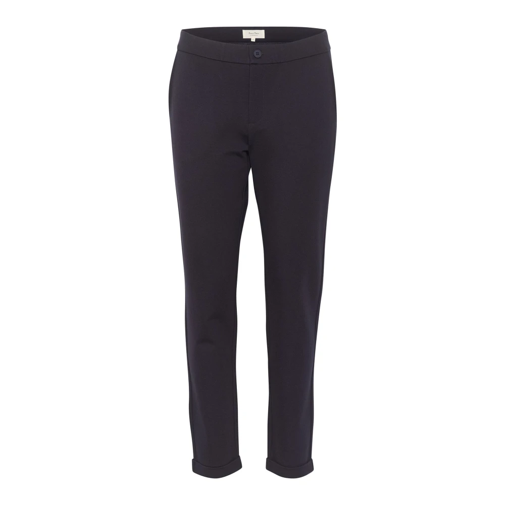 Part Two Blue Slim-Fit Trousers, Female, 2XS, Mightypw Pa Bukser