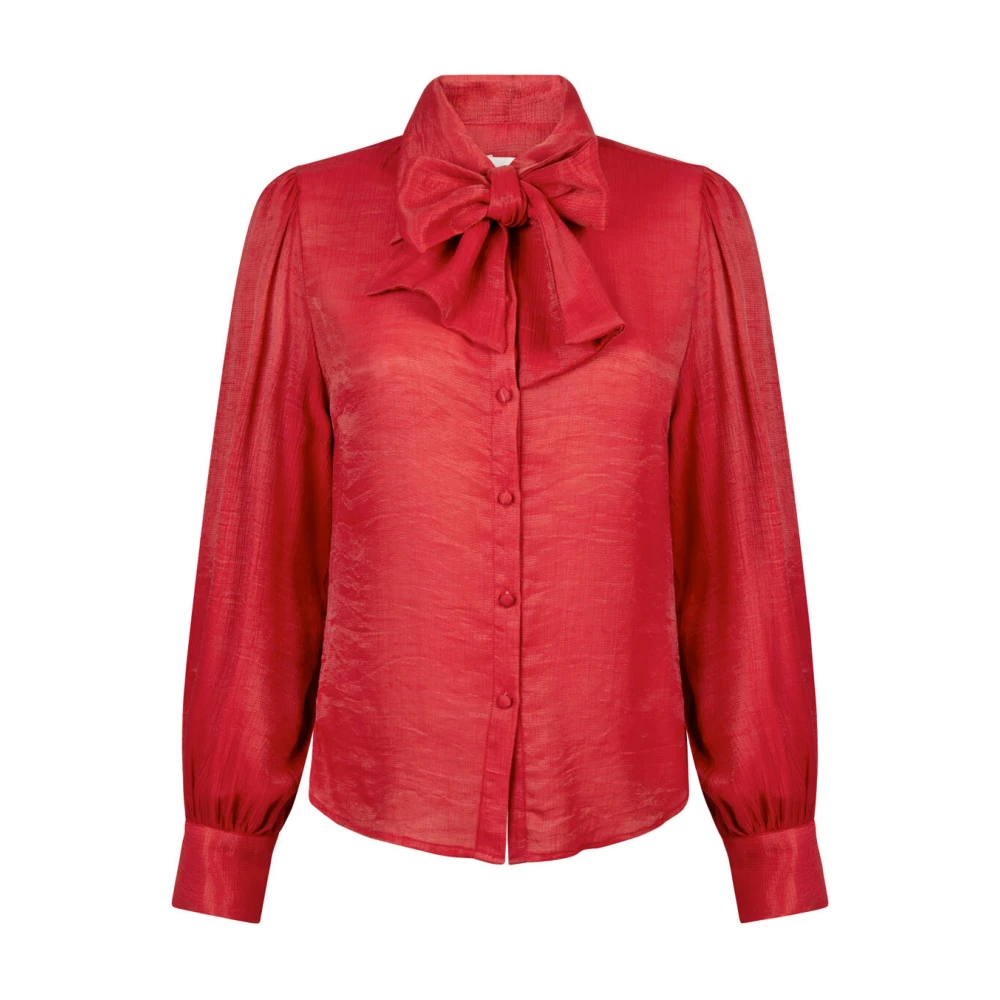 Aaiko Elegante Veronne TIE VIS Blouse Red Dames