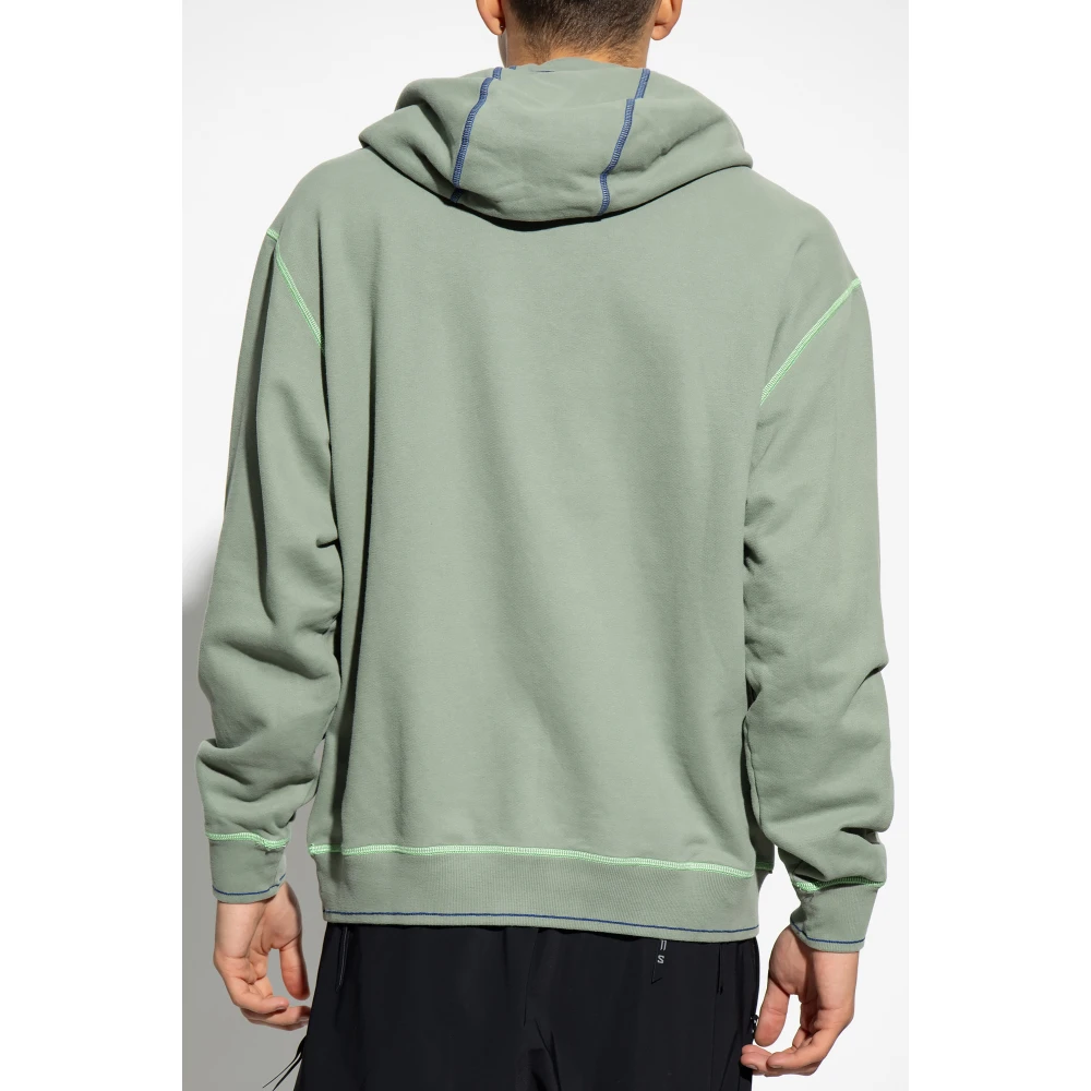 Stone Island Hoodie met logo Green Heren