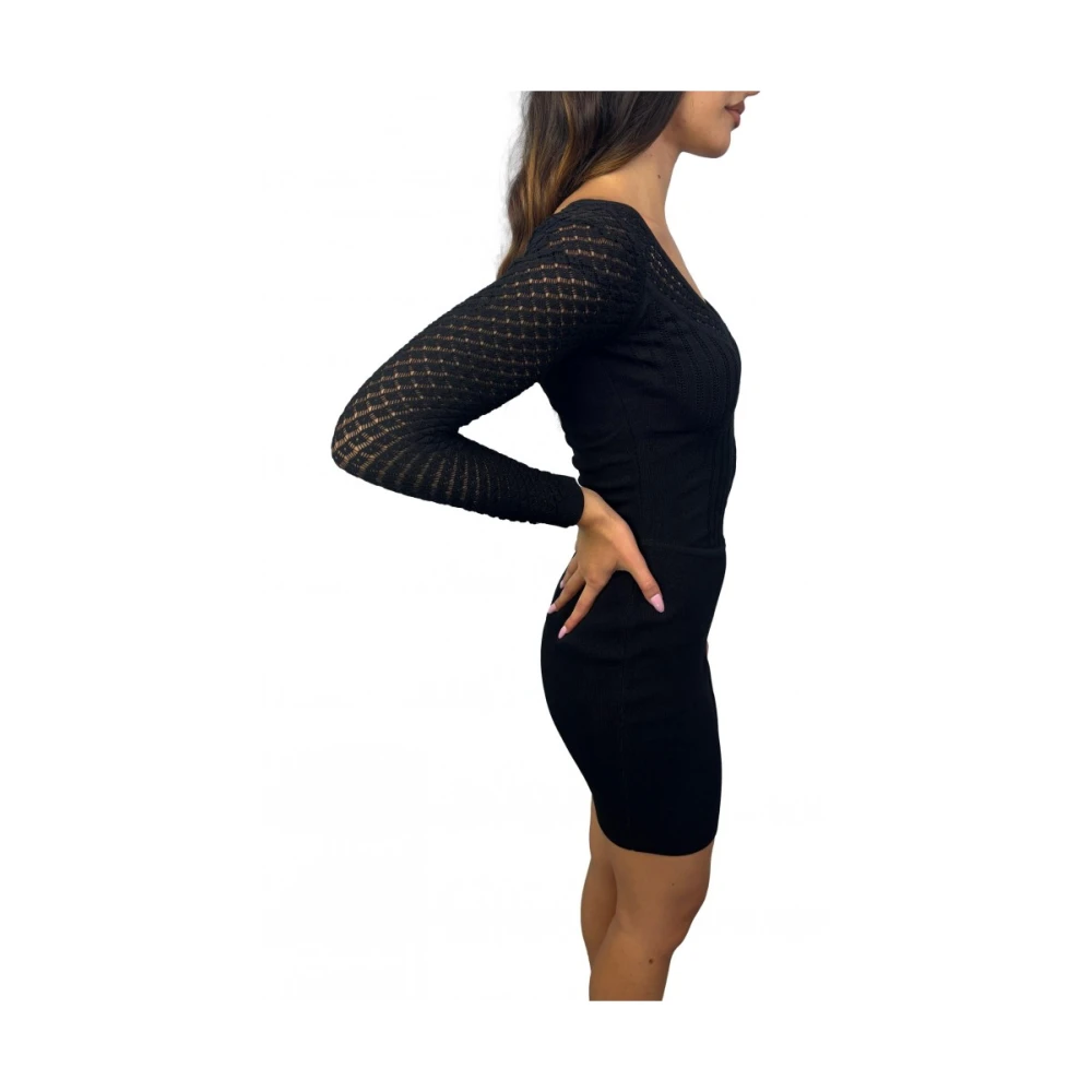 Marciano Zwarte Jurk Samenstelling: 65% Viscose 35% Polyamide Black Dames