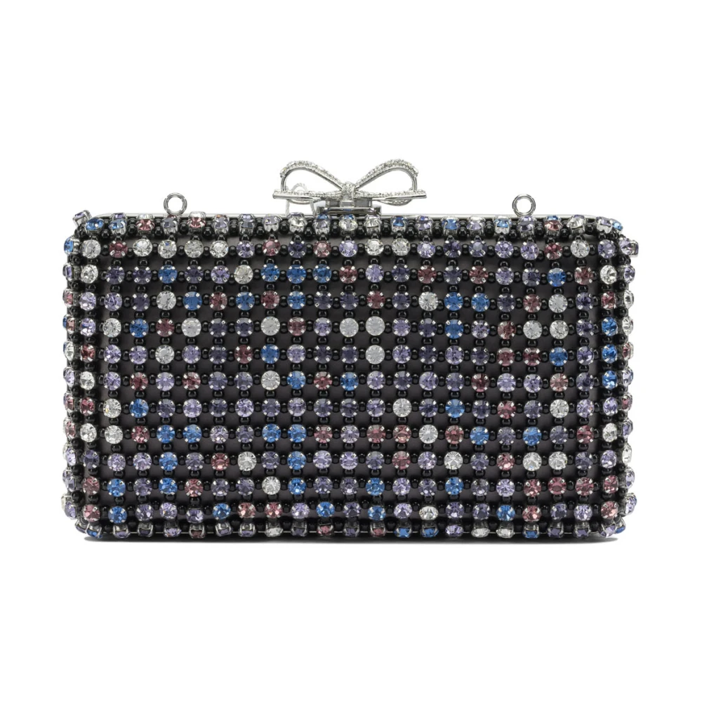 Self Portrait Multi Crystal Heart Clutch - Female - Clutches - Multicolor - One Size - Bags - Image 3