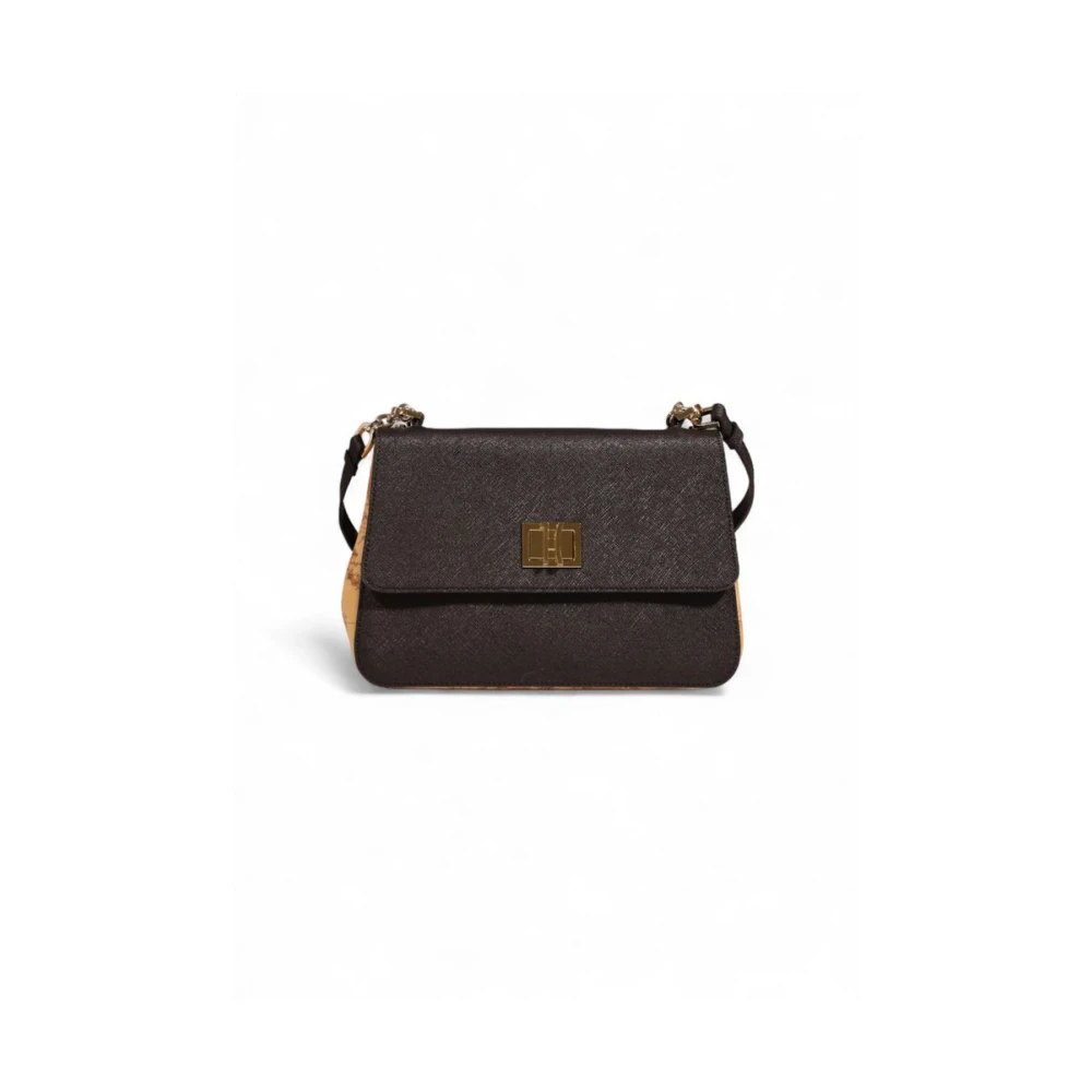 Alviero Martini 1a Classe Zwarte Polyethyleen Handtas Herfst Winter Collectie Black Dames