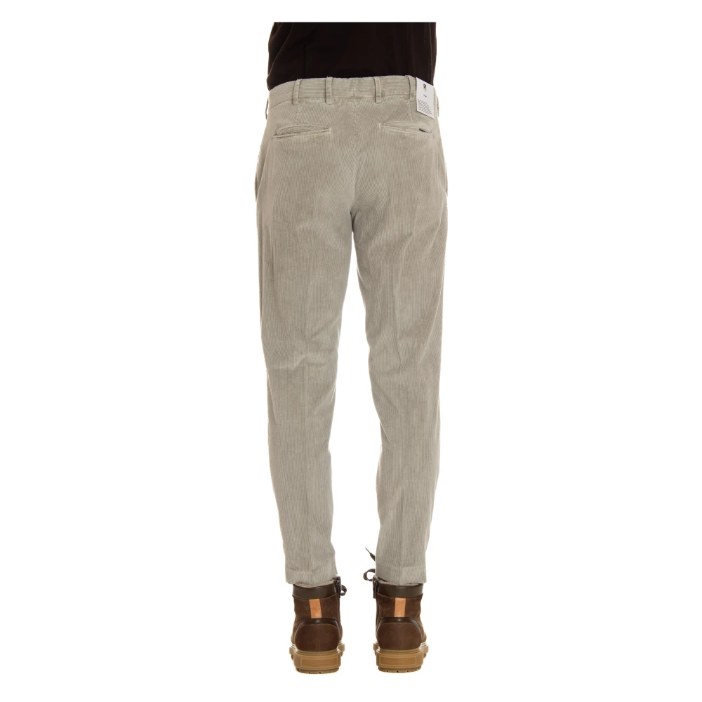 PT Torino Grijze op maat gemaakte broek met rits Gray Heren
