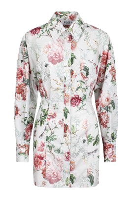 flowered-puffed-sleeve-dress-shirt