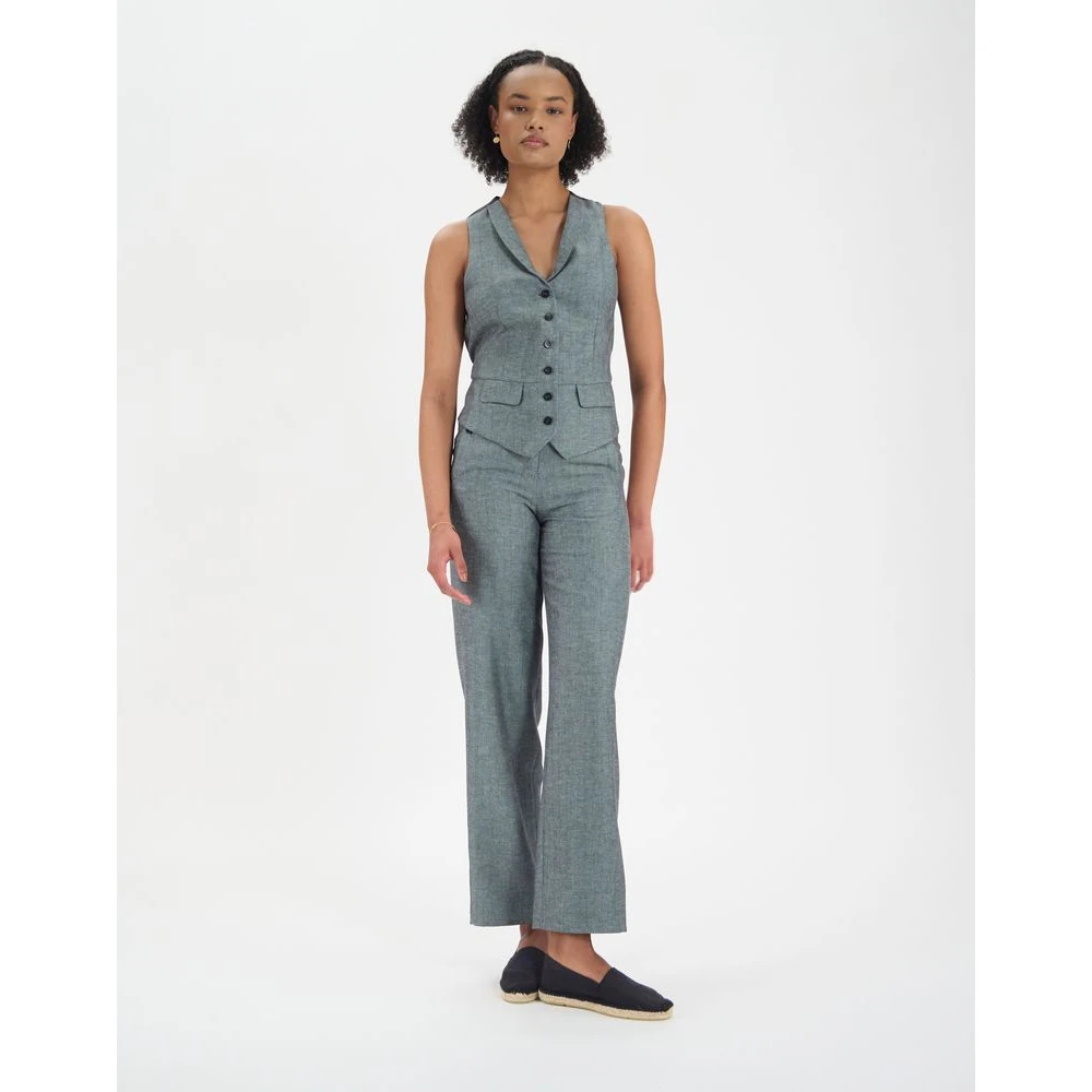 Ines De La Fressange Paris Robinson vest Gray Dames