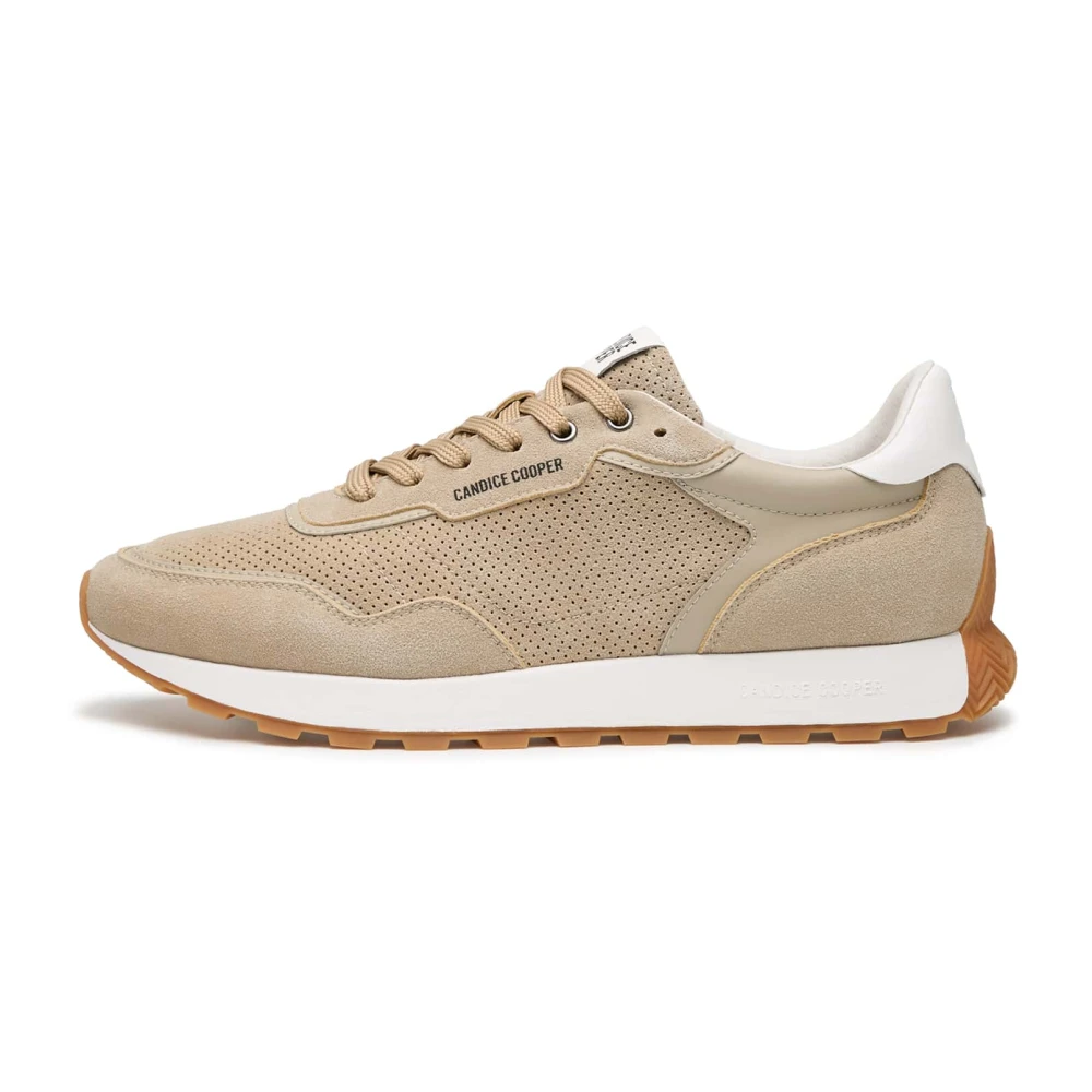 Candice Cooper Leather and suede sneakers Plume 2 Man. Heren Schoenen Beige