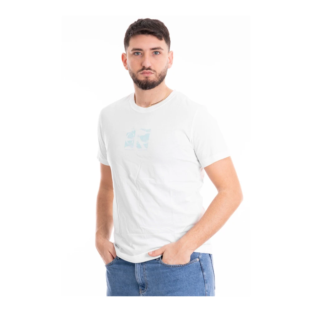 Calvin Klein Jeans Logo T-shirt White Heren