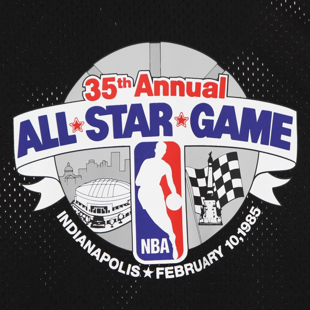 Mitchell & Ness NBA Mesh Mode Hoodie 1985 All Star Black Heren