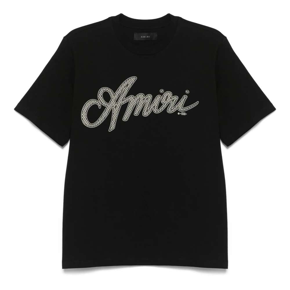 Amiri Gedrukte Crew Neck T-shirts en Polos Black Heren