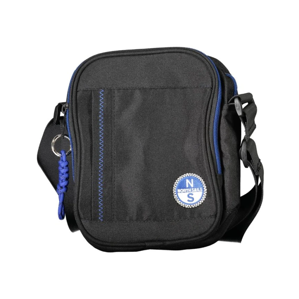 North Sails Men's Black Polyester Shoulder Bag