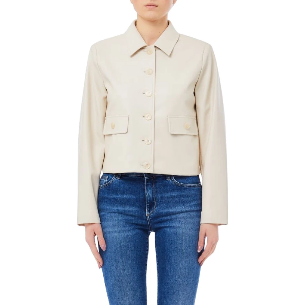 Liu Jo Beige Giacca Cropped