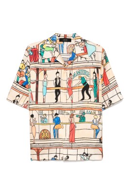 chemise-beige-bowling-avec-imprime-pool-hall