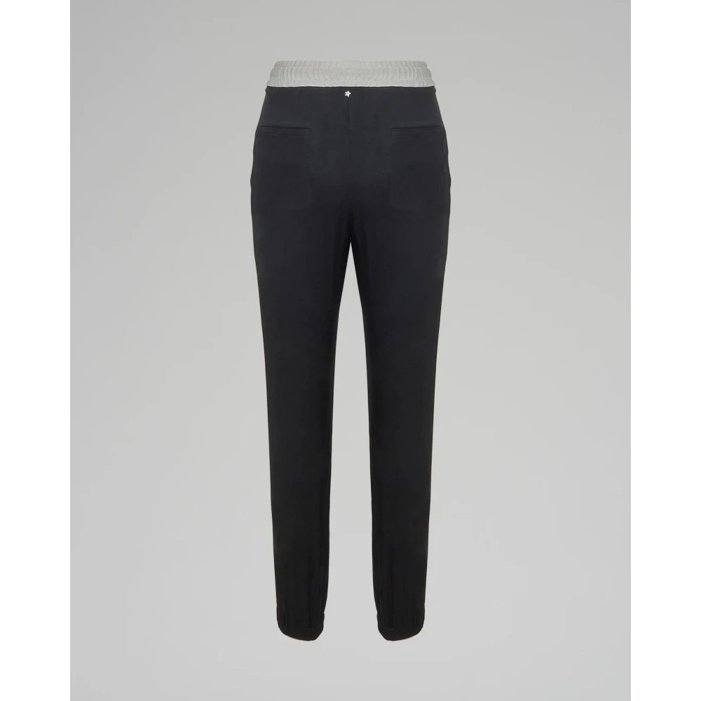 Lorena Antoniazzi Zijden sweatpants Black Dames