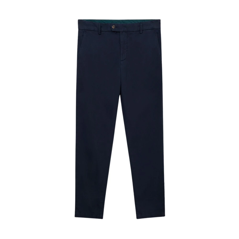 Brooks Brothers Homme Bleu Pantalons, Taille: W32 Chino En Coton Stretch À Micro-Motif
