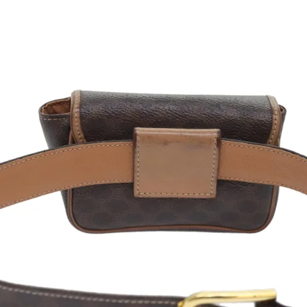 Celine Vintage Pre-owned Leather crossbody-bags Brown Dames