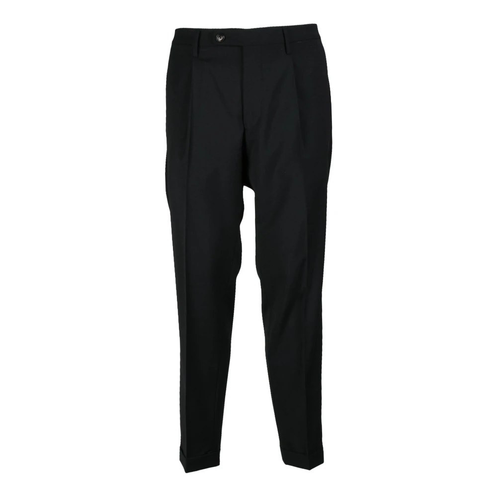 Michael Coal Elegante Wollen Broek Black Heren
