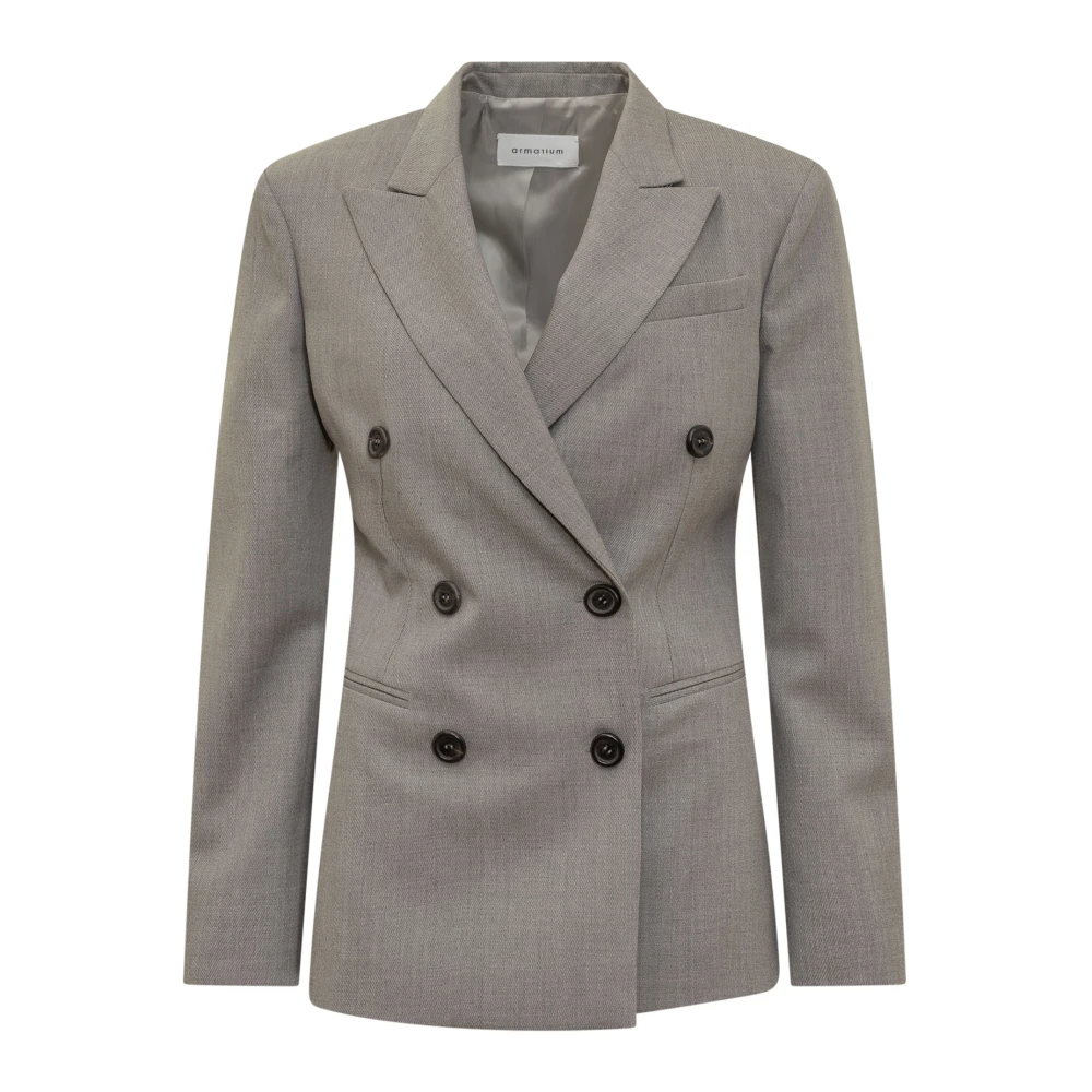 Armarium Stijlvolle Grijze Blazer voor Vrouwen Gray Dames