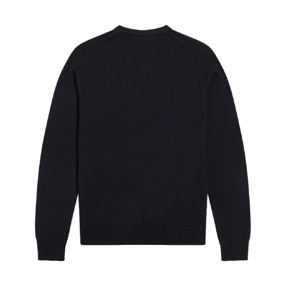 Fred Perry Blauwe Pullover Sweatshirt Aw24 Stijl Blue Heren