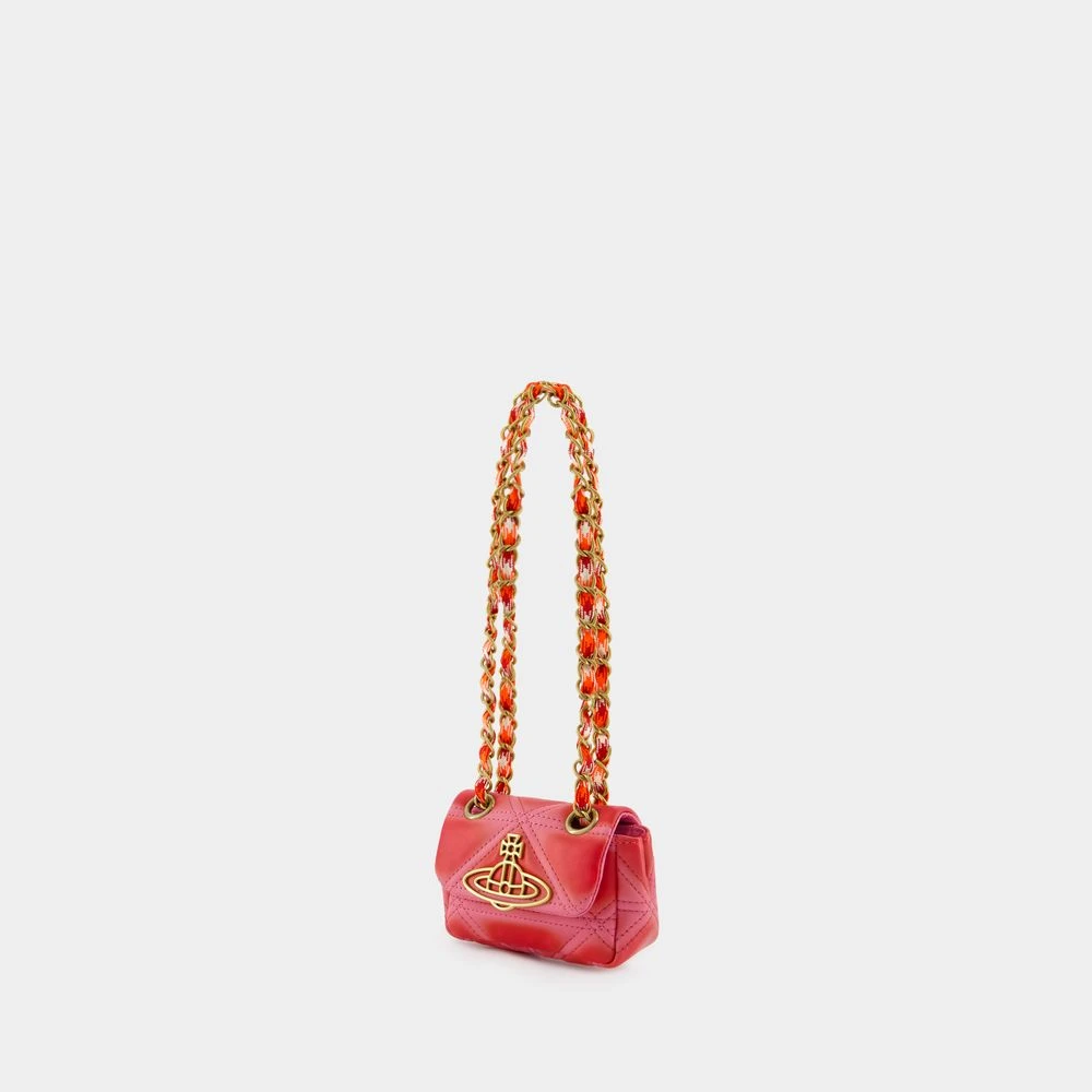Vivienne Westwood Roze leren tas met kettingriem Pink Dames