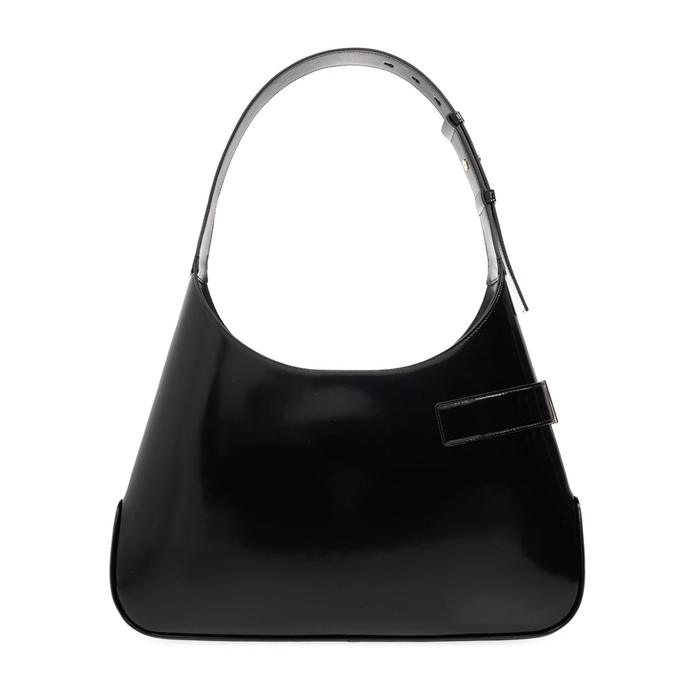 Salvatore Ferragamo Gancini Arch Hobo Schoudertas Black Dames
