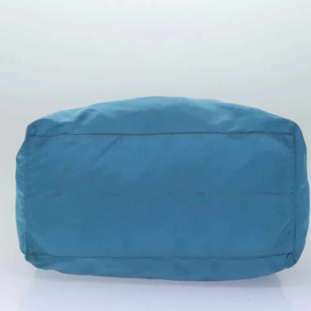 Prada Vintage Pre-owned Nylon travel-bags Blue Dames
