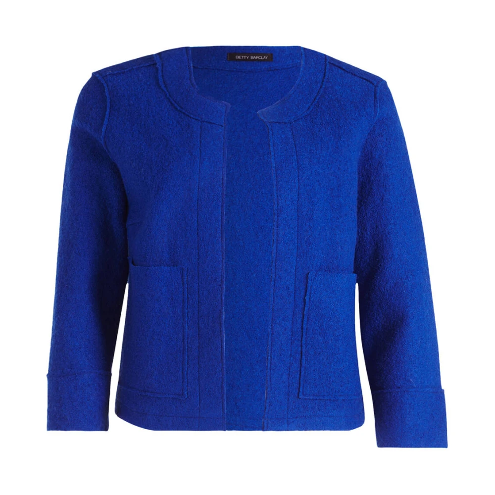 Betty Barclay Korte Blazerjas 3 4 Mouw Blue Dames