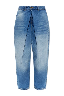 Jeans med tunna ben