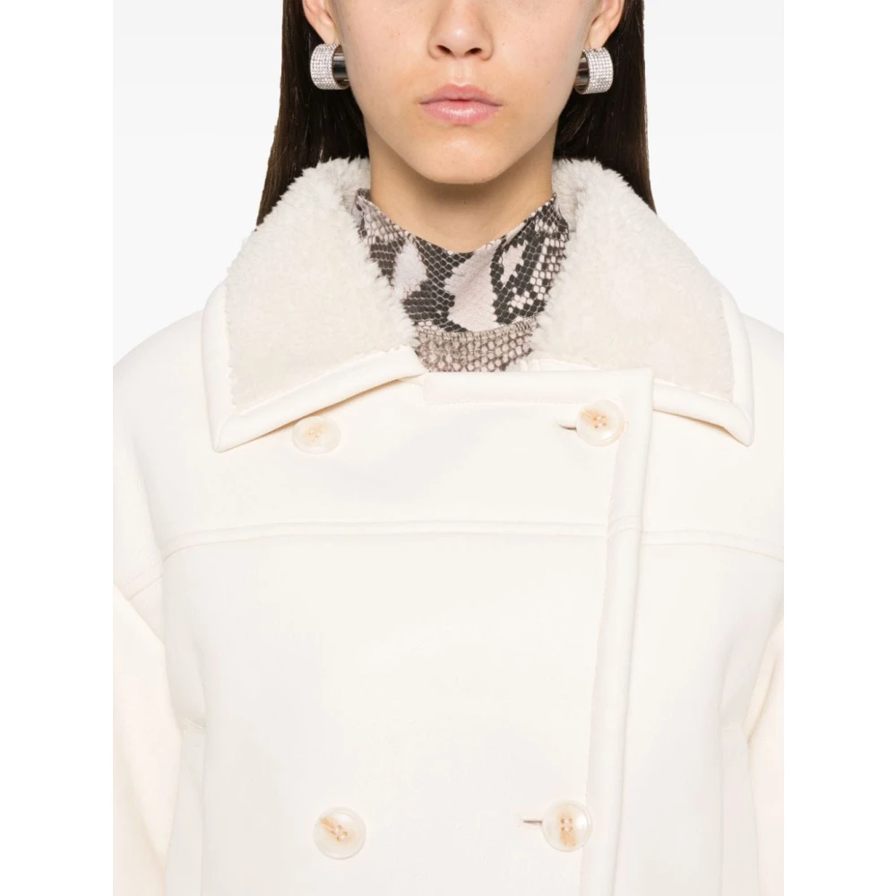 Ermanno Scervino Witte Jassen met Bloemenborduursel White Dames