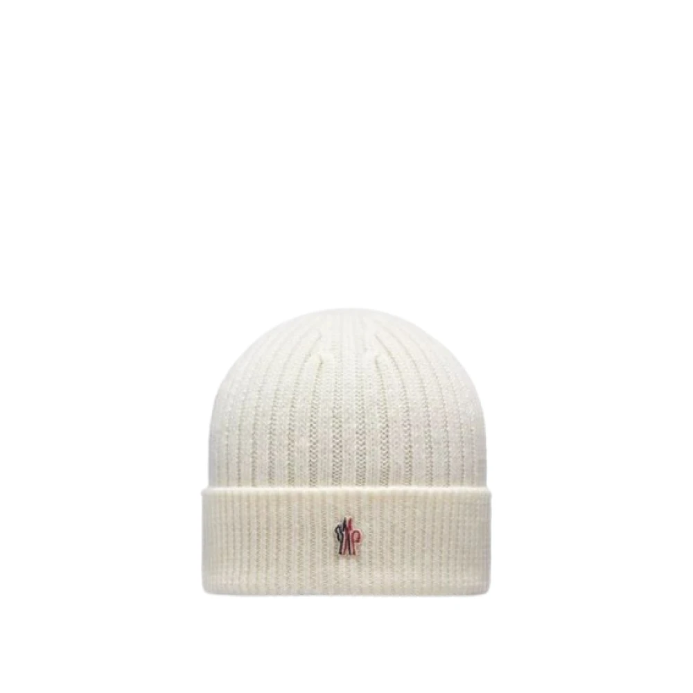 Moncler Warme Gebreide Beanie Muts Beige Heren