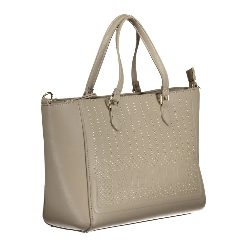 Valentino by Mario Valentino Beige Schoudertas met Contrastdetails Beige Dames