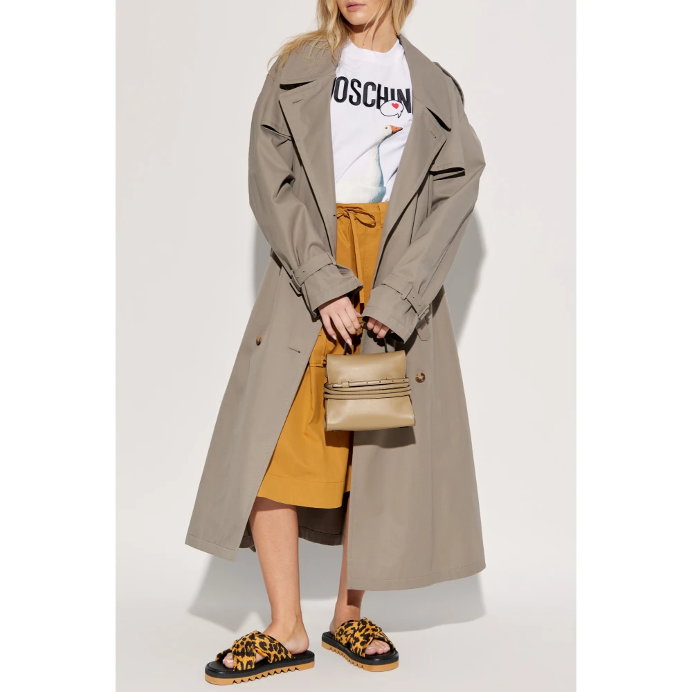 Moschino T-shirt met logo White Dames