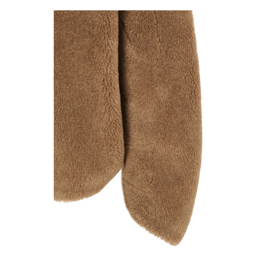 Cortana Bruine Wol en Zijde Korte Jas Brown Dames