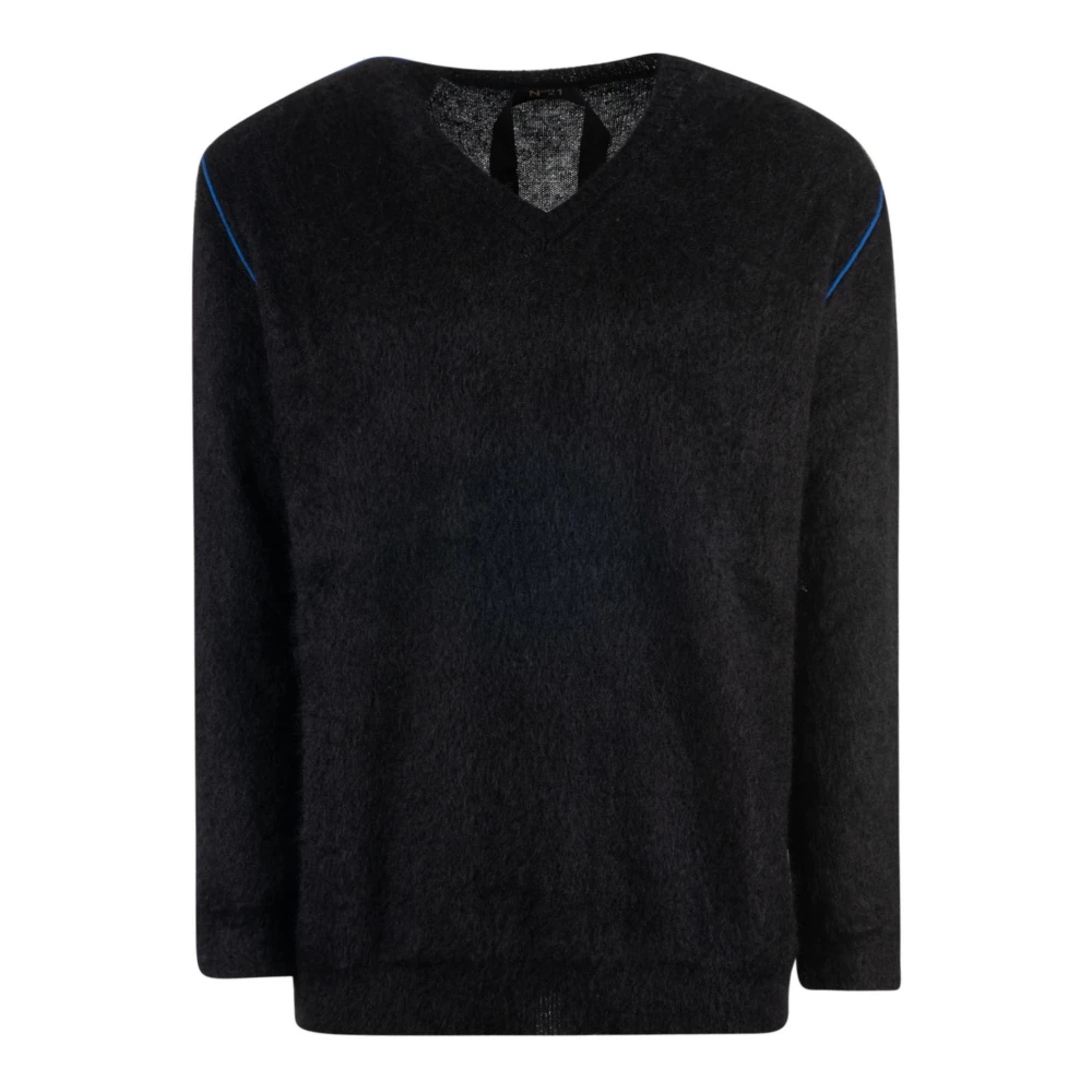 N21 Zwarte Pullover Trui voor Mannen Black Heren