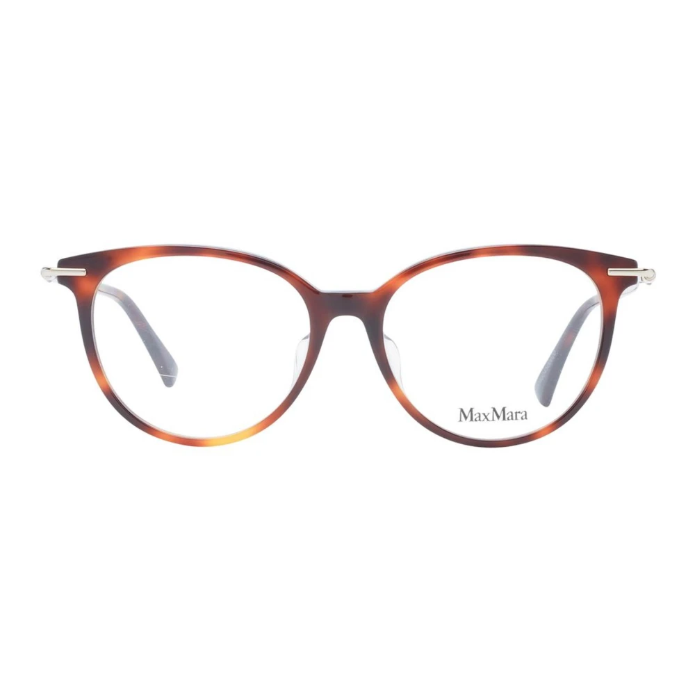 Max Mara Bruine Ronde Optische Monturen voor Vrouwen Brown Dames