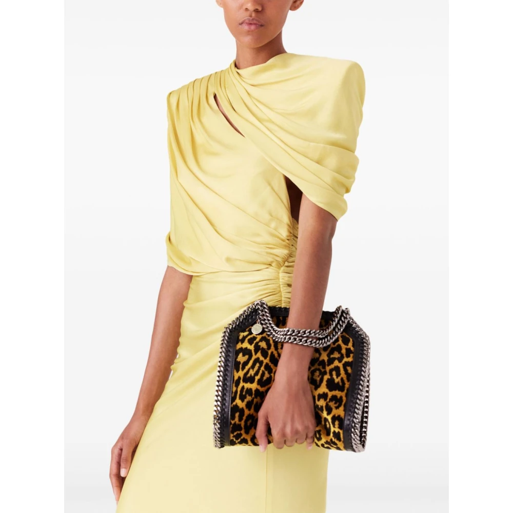 Stella Mccartney Luipaardprint Schoudertas Bruin Brown Dames