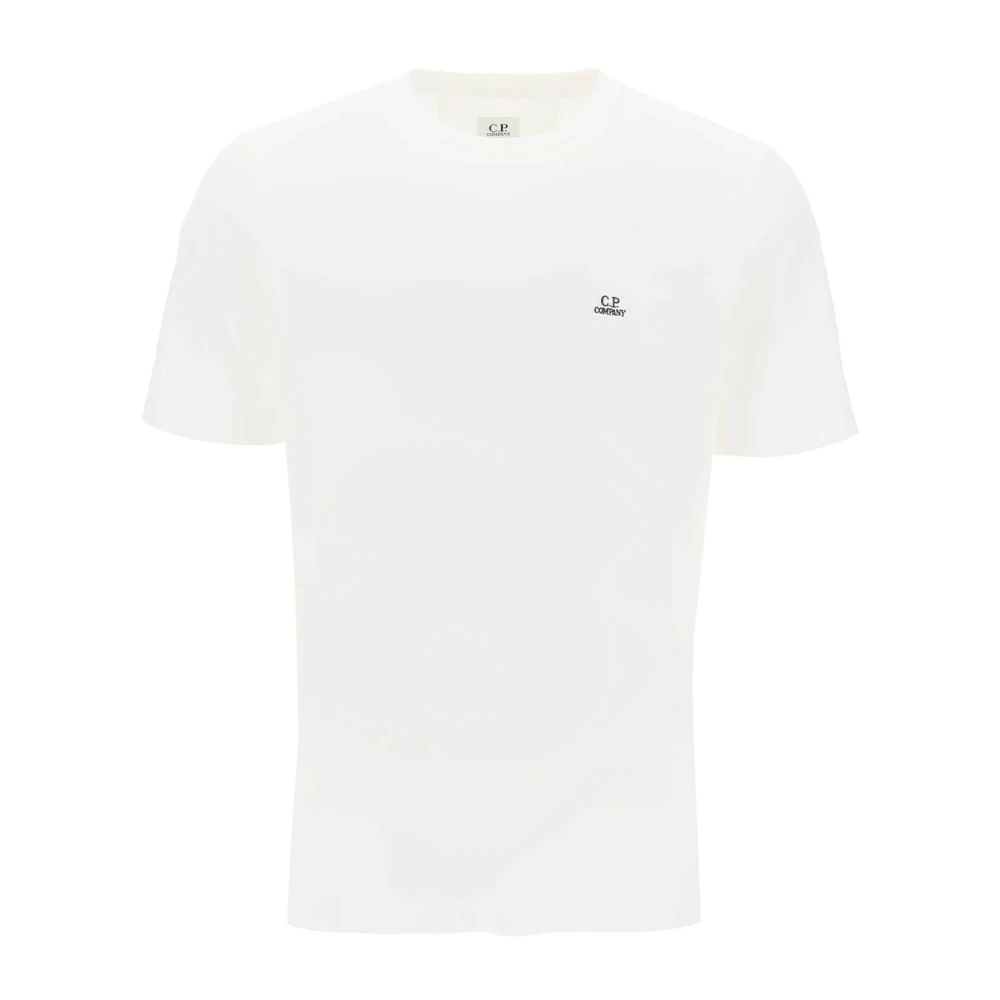 C.P. Company Regular-Fit T-Shirt met Logo Patch White Heren