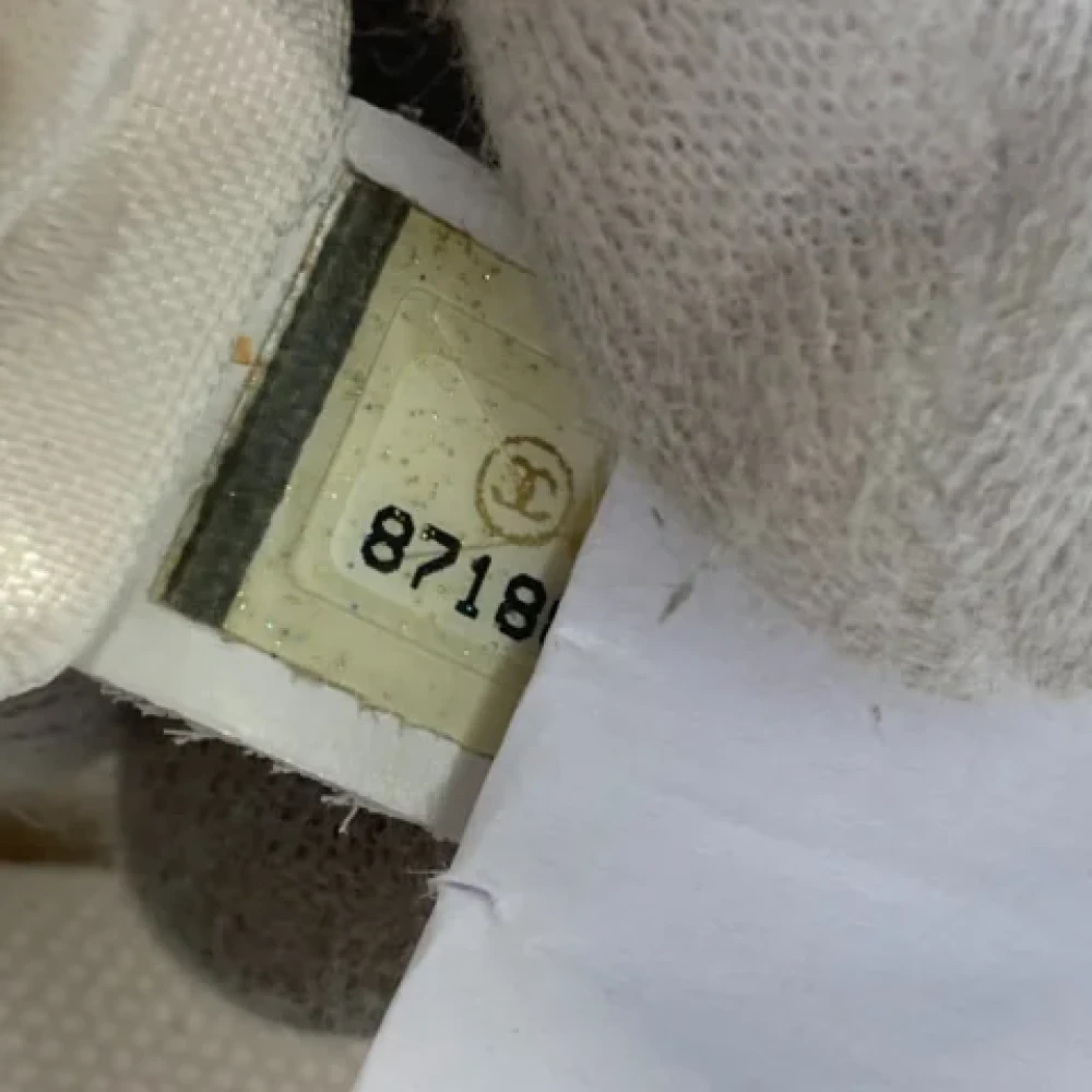 Chanel Vintage Pre-owned Canvas totes Beige Dames