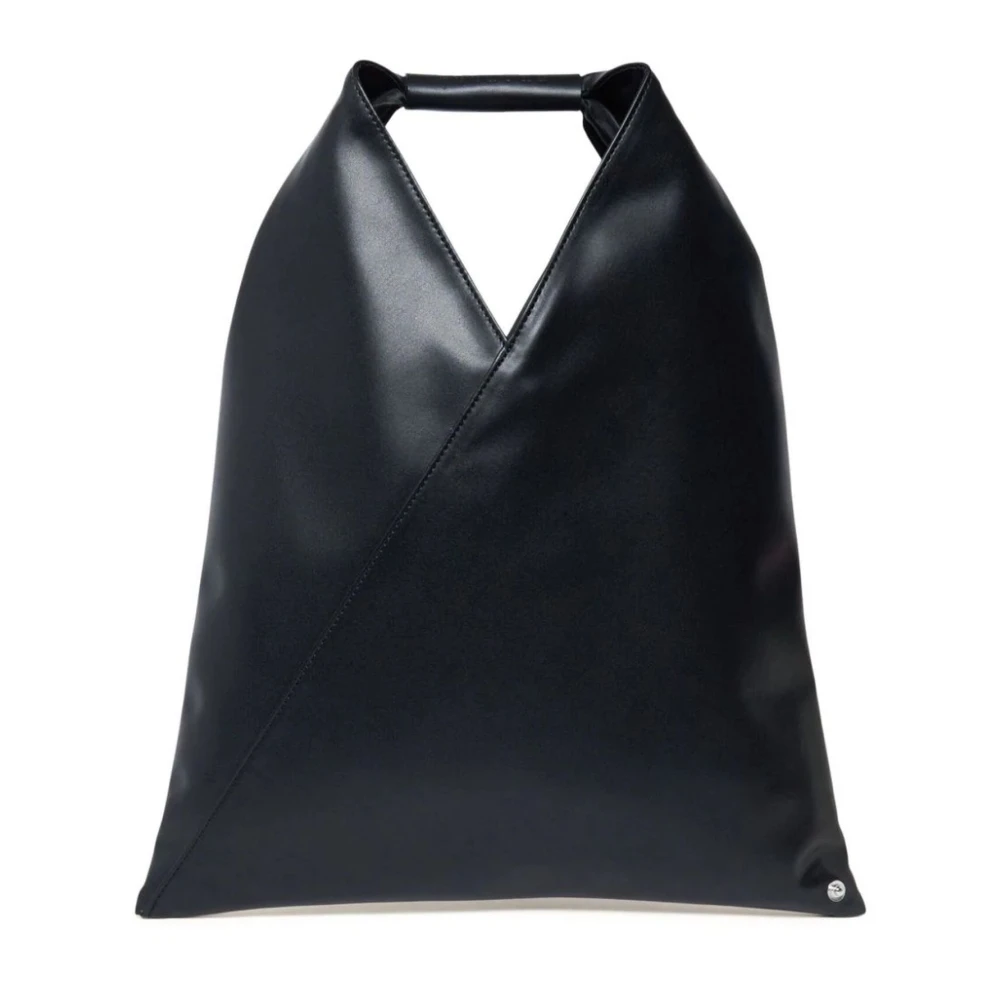 Maison Margiela Zwarte Driehoek Ontwerp Top Handtas Black Dames