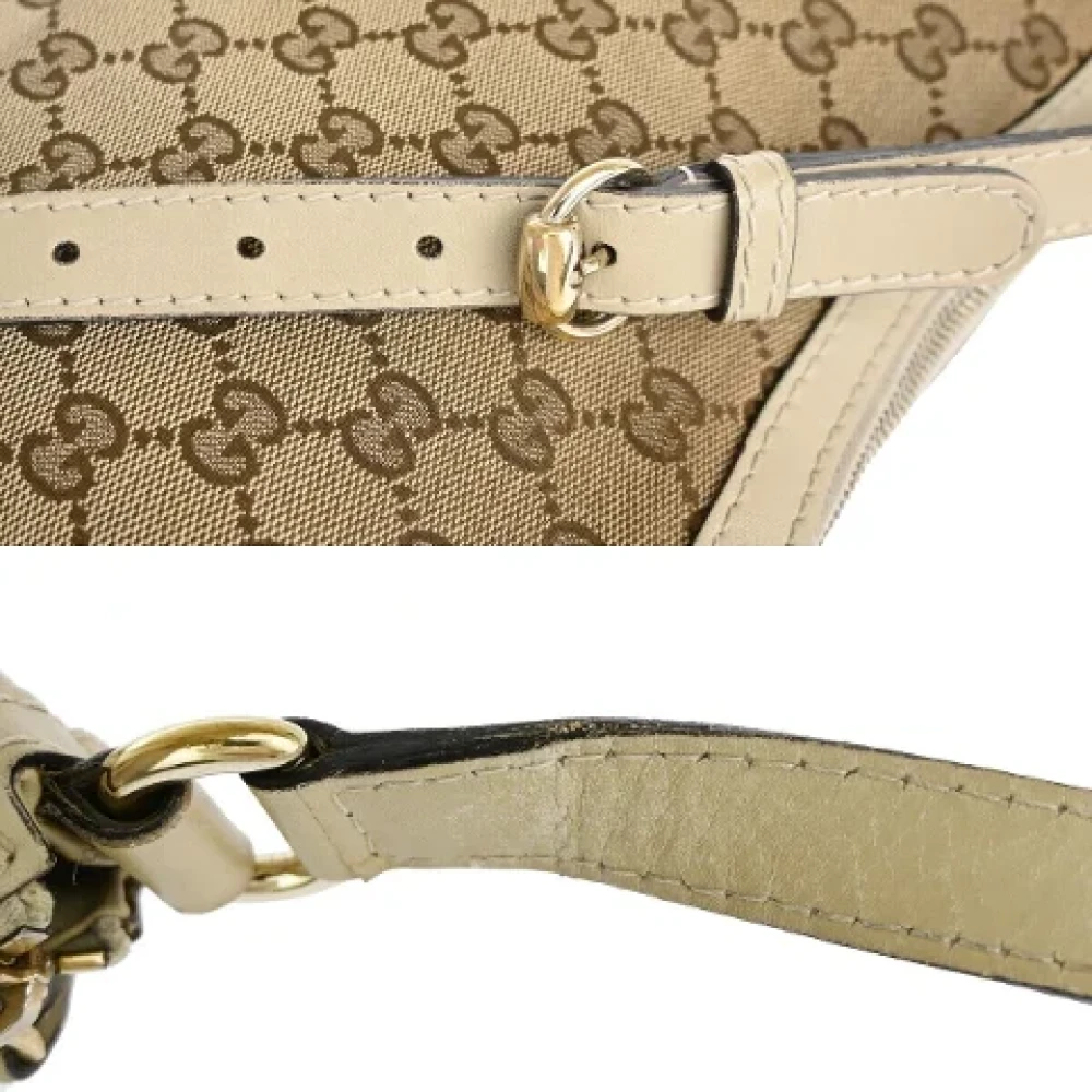 Gucci Vintage Pre-owned Canvas gucci-bags Beige Dames