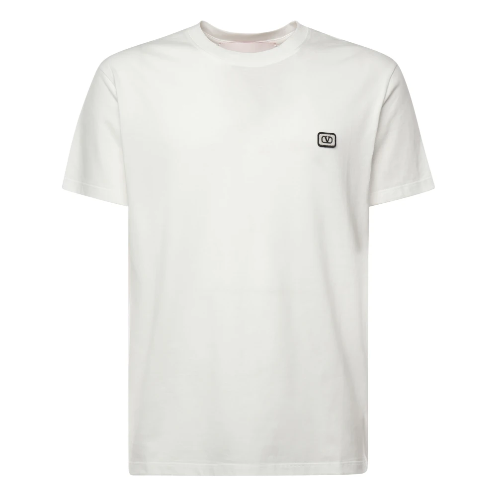 Valentino Garavani Witte T-shirts en Polos met VLogo White Heren