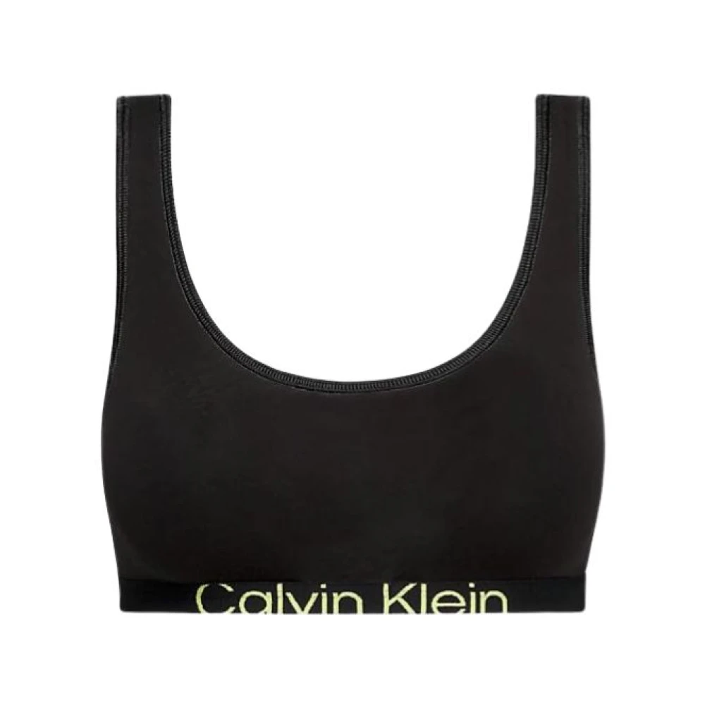 Calvin Klein Ongevoerde Bralette Future Shift Collectie Black Dames