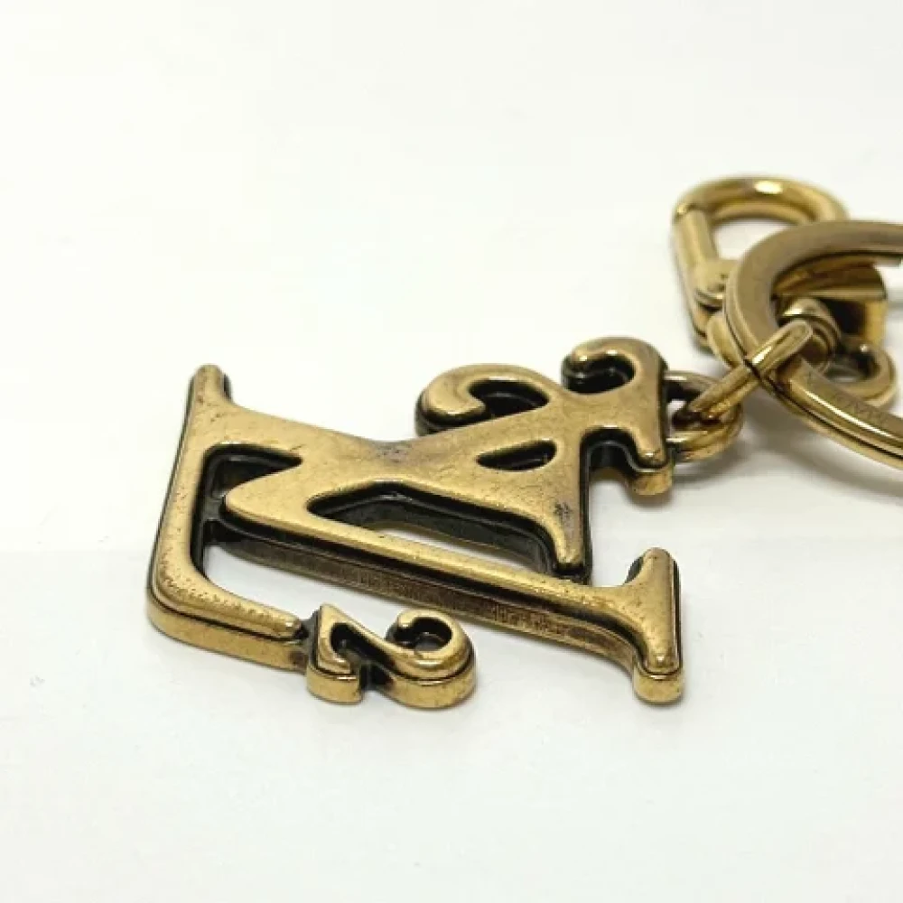 Louis Vuitton Vintage Pre-owned Fabric key-holders Yellow Dames