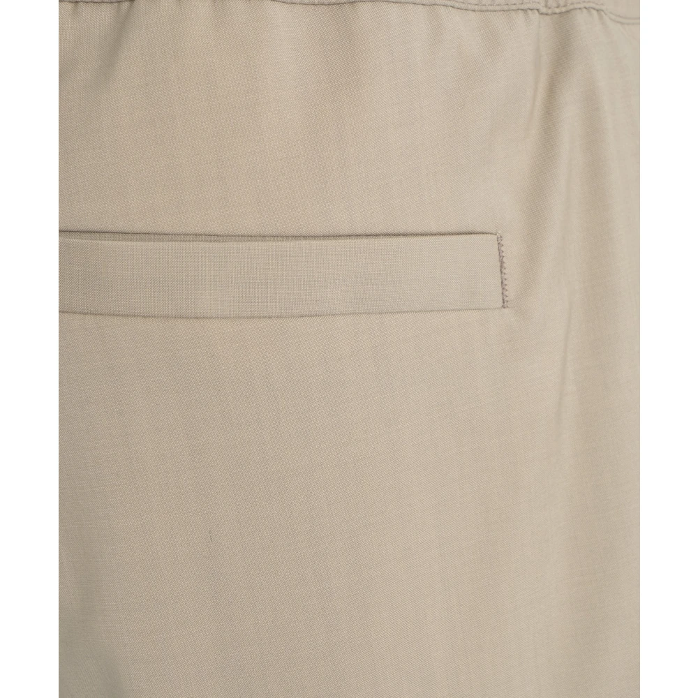 Briglia Beige Wol Savoys Broek Beige Heren